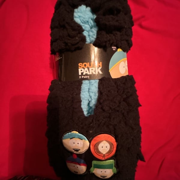 South Park Fuzzy Plush Crew Socks 2-Pair Set