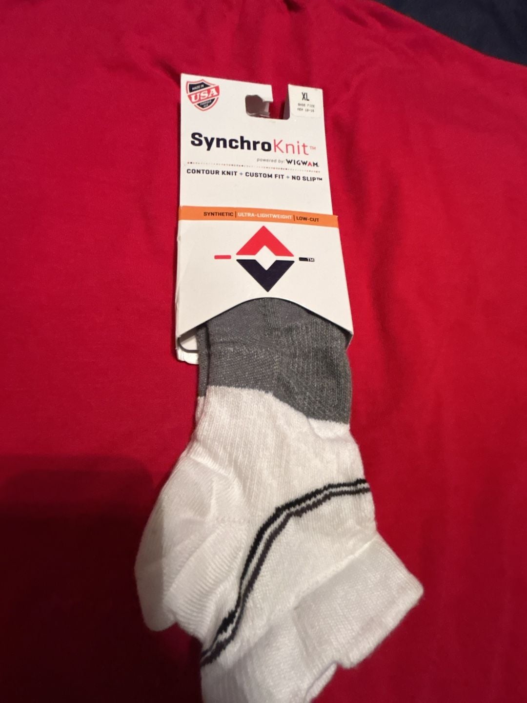 Wigwam SynchroKnit Low-Cut Socks Size XL 1