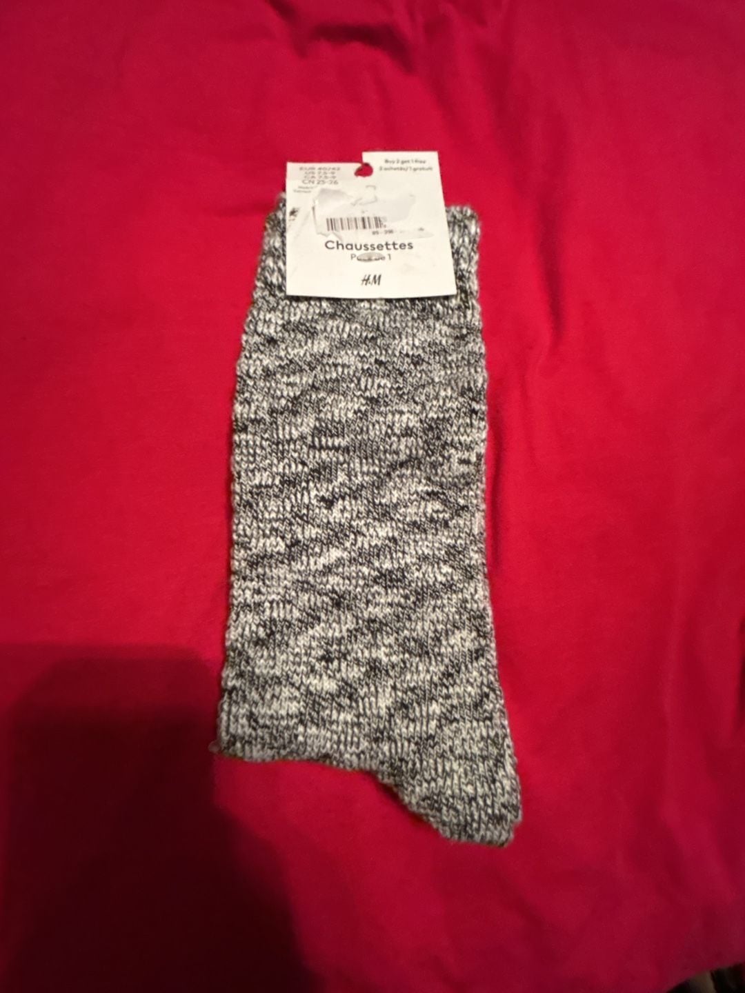 H&M Marled Knit Socks EUR 40/42 1