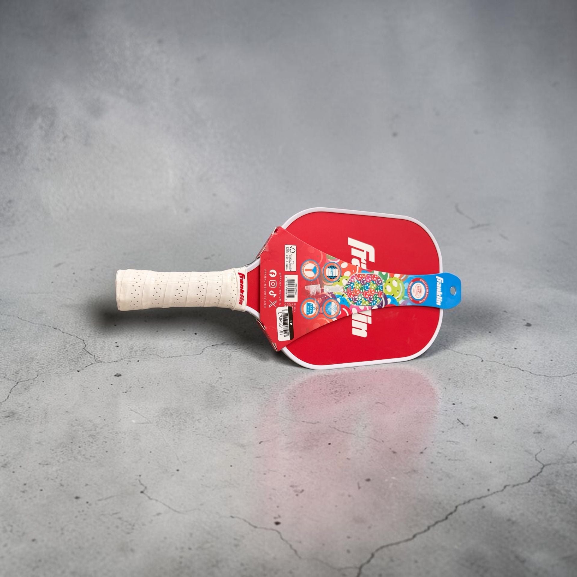 Franklin Youth Sized Polymer Pickleball Paddle Smiley Face Pattern 3