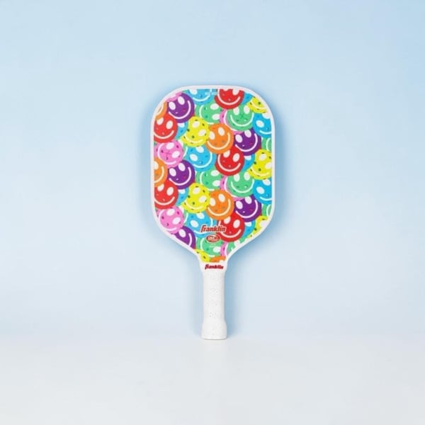 Franklin Youth Sized Polymer Pickleball Paddle Smiley Face Pattern