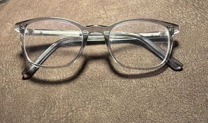 Brooklyn Heights Eyewear Barclay Grey Clear Frame Glasses 49-19-140 2