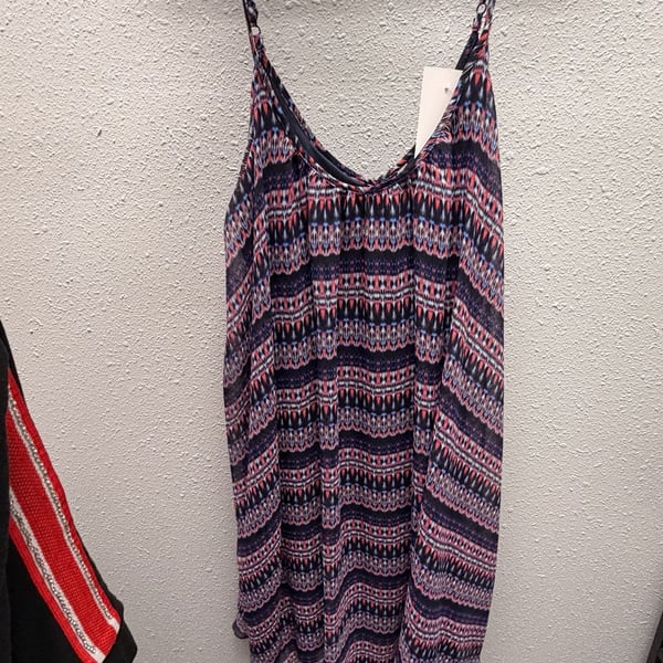 Express Women's Size M Sleeveless Printed Chiffon Cami Tank Top