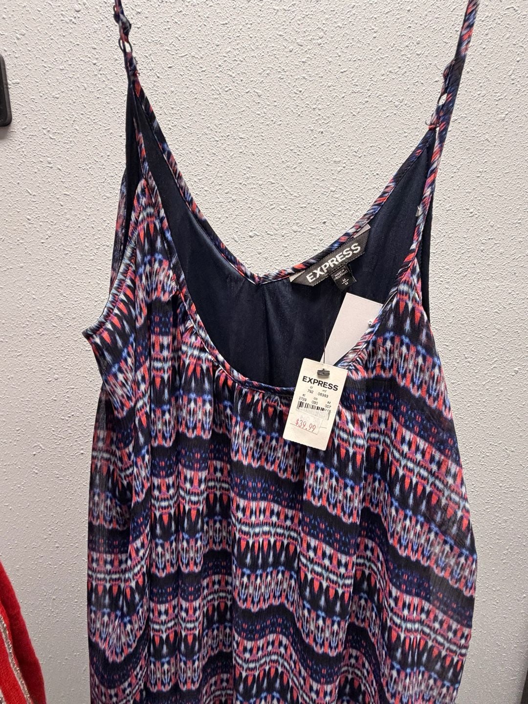 Express Women's Size M Sleeveless Printed Chiffon Cami Tank Top 3