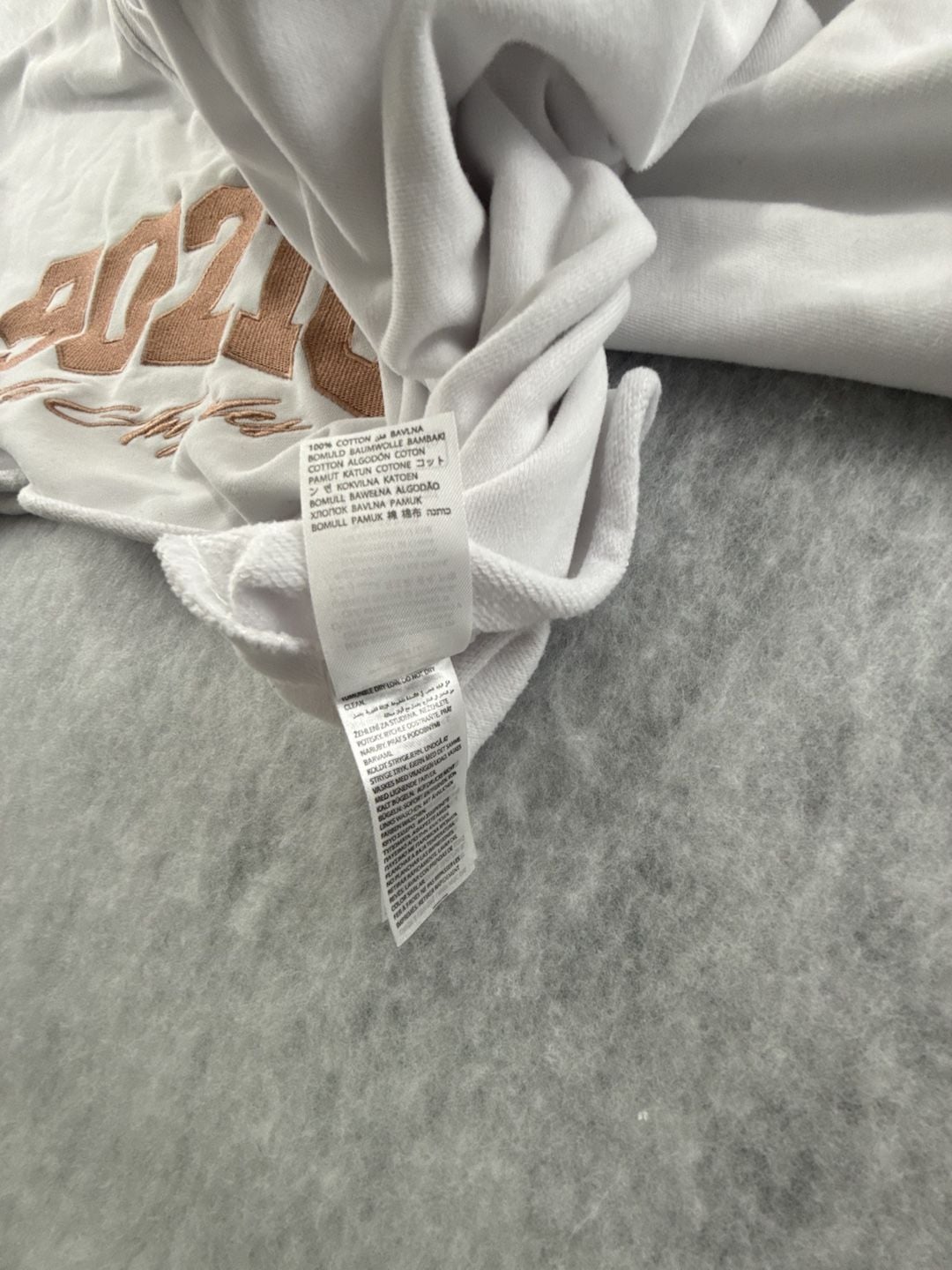 Edikted 90210 Los Angeles Cropped Sweatshirt White Size S 8