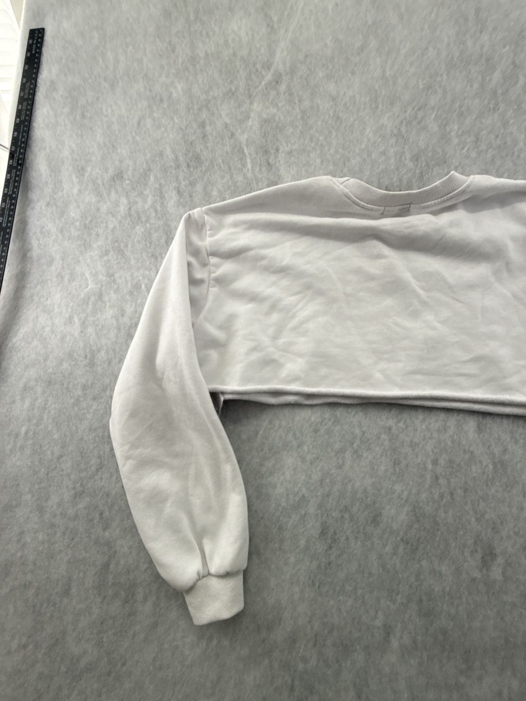 Edikted 90210 Los Angeles Cropped Sweatshirt White Size S 9