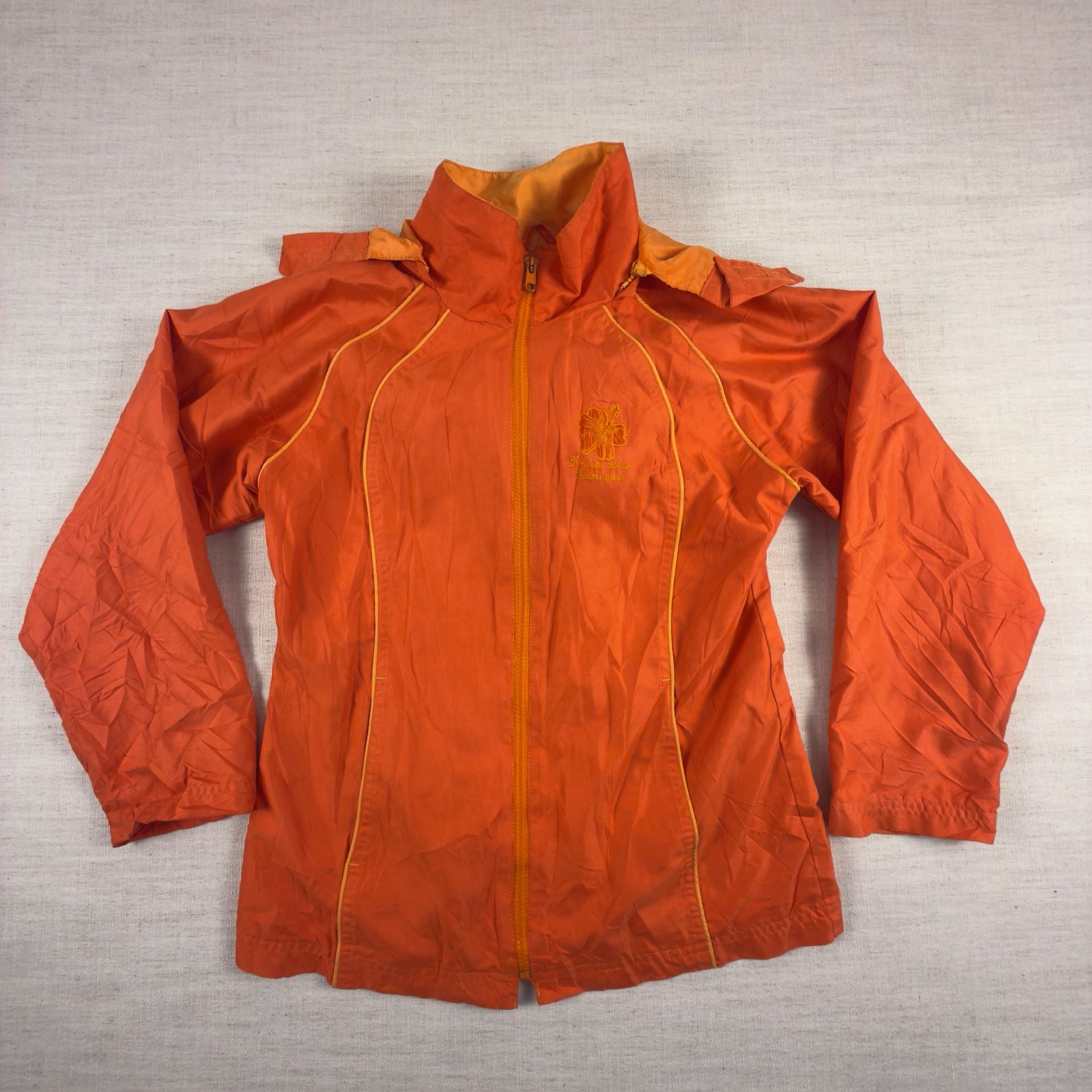 X-Trem Gusti Girls Orange Lightweight Jacket Size 8 2