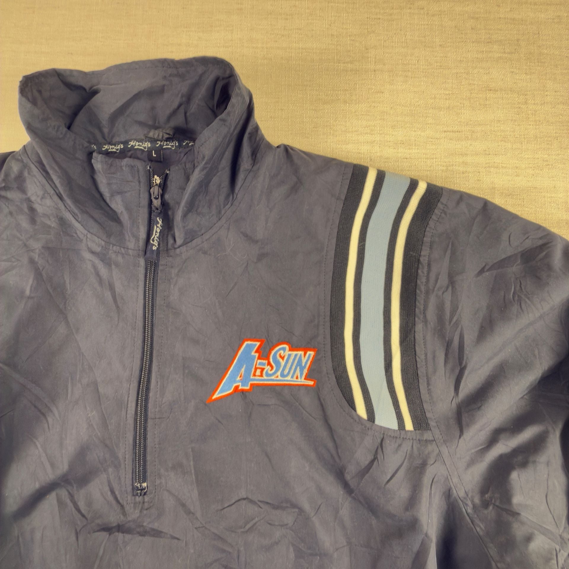 Honig's Whistle Stop A-Sun Quarter Zip Pullover Jacket Size Large 4