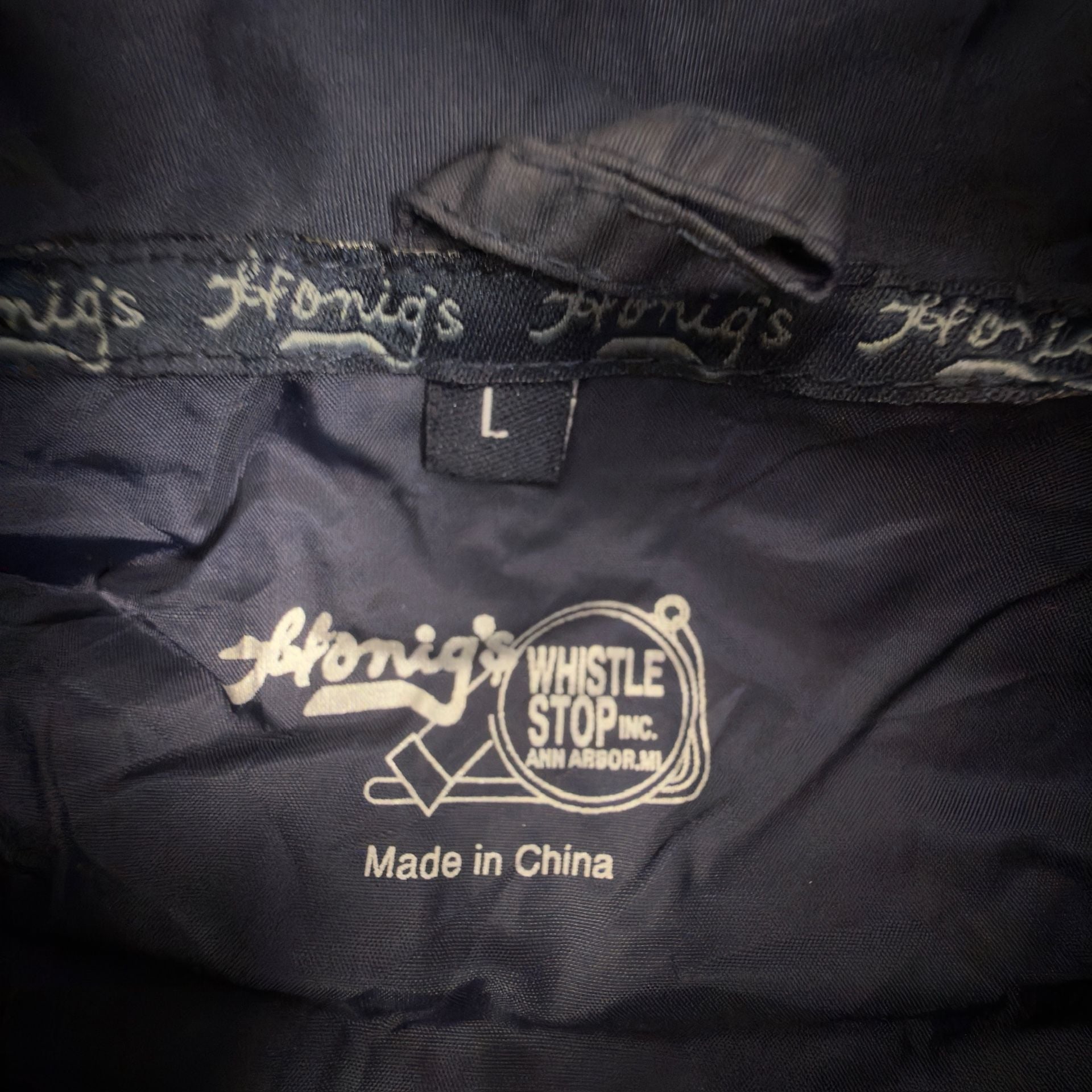 Honig's Whistle Stop A-Sun Quarter Zip Pullover Jacket Size Large 5