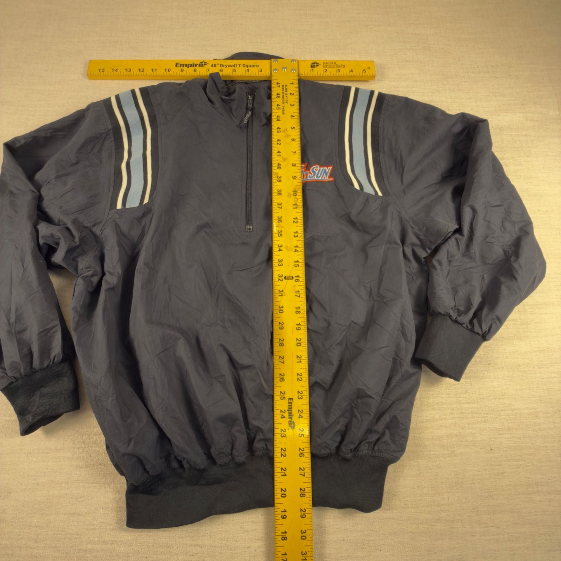 Honig's Whistle Stop A-Sun Quarter Zip Pullover Jacket Size Large 9
