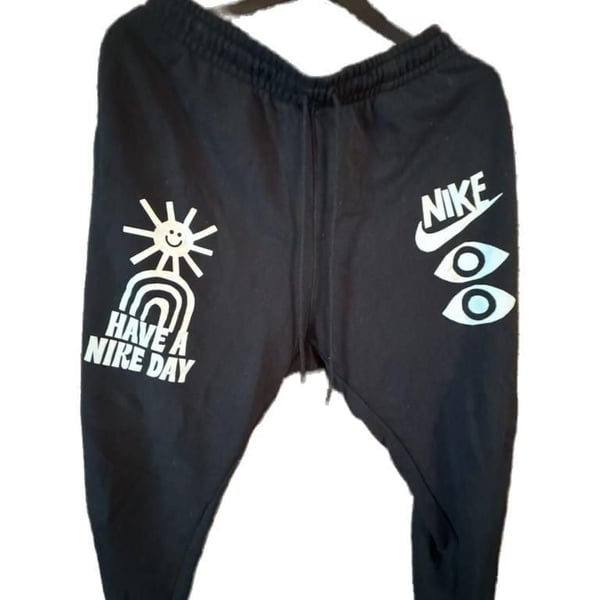 Nike Have A Nike Day Graphic Sweatpants Black Size Large