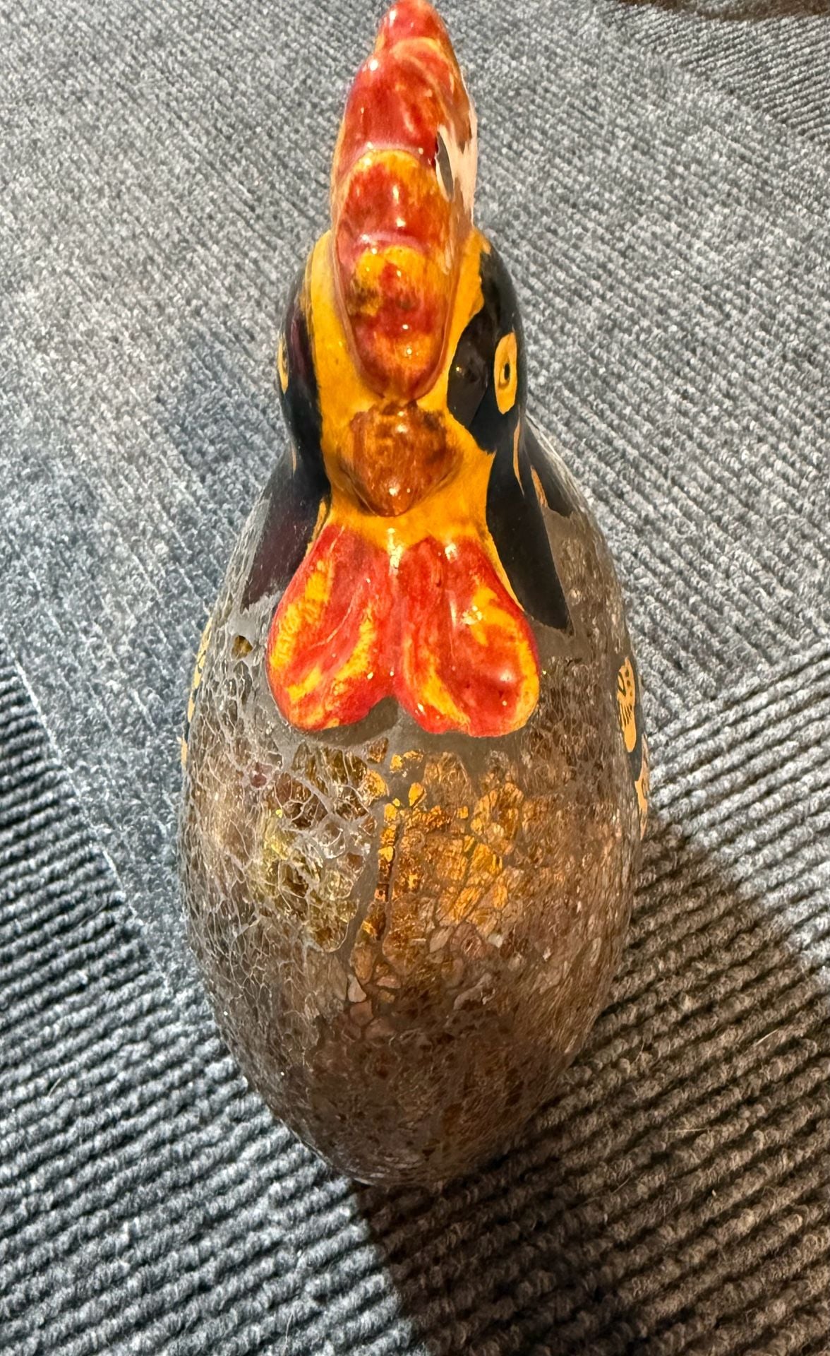 Decorative Mosaic Glass Rooster Figurine 2
