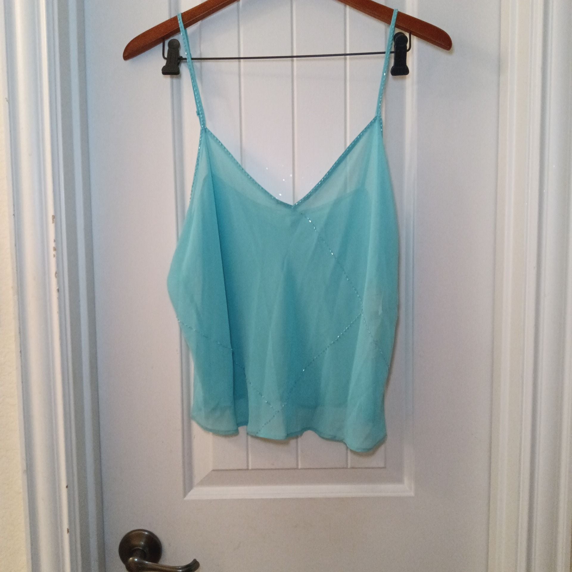 Valerie Stevens Intimates Beaded Cami Size XL and Short Size L 2