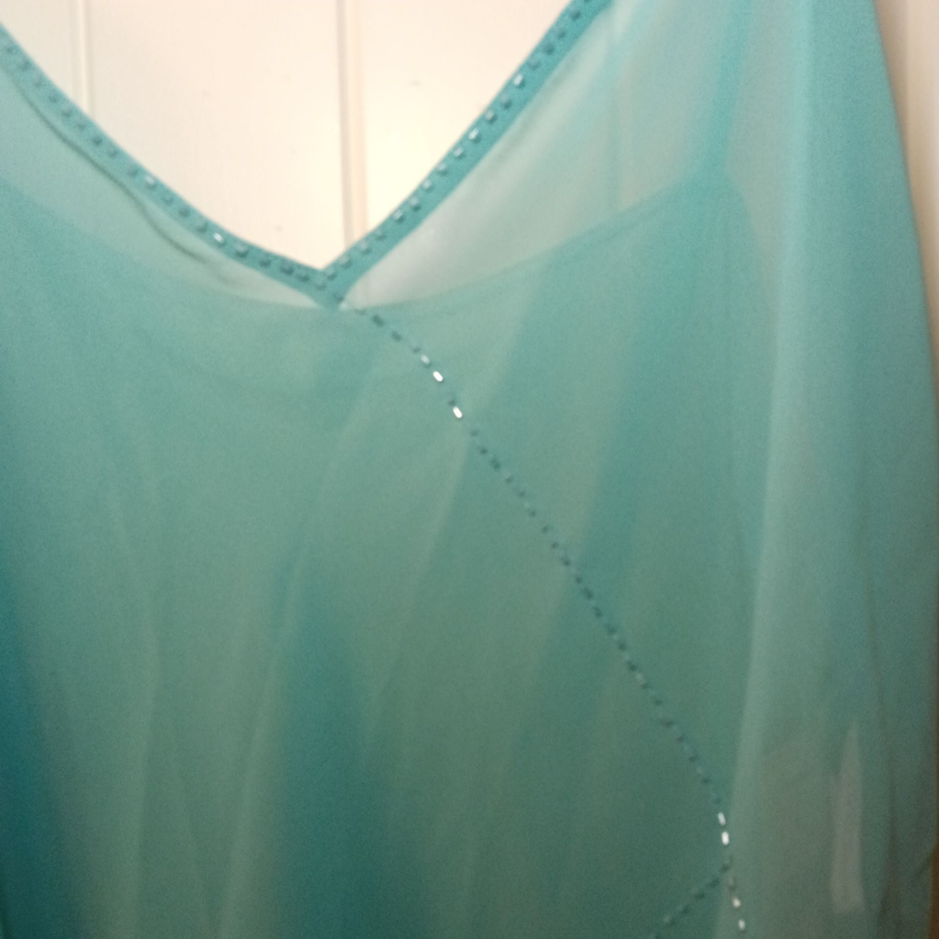 Valerie Stevens Intimates Beaded Cami Size XL and Short Size L 3