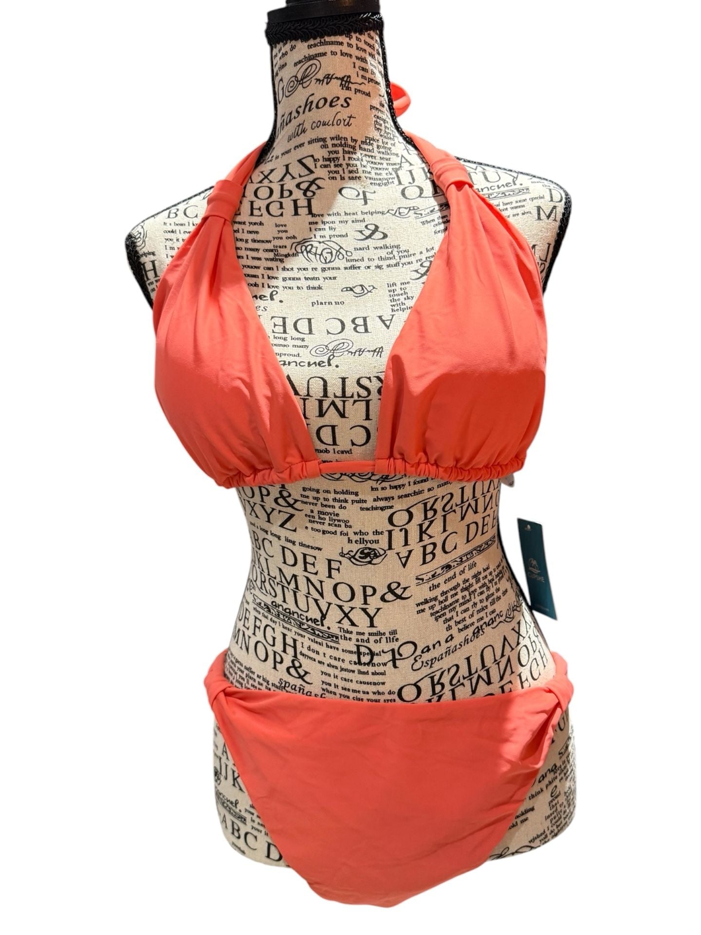 NWT Cupshe Coral Bikini Set – Size XXL 1