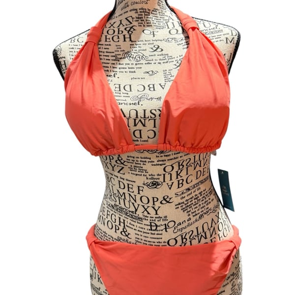 NWT Cupshe Coral Bikini Set – Size XXL