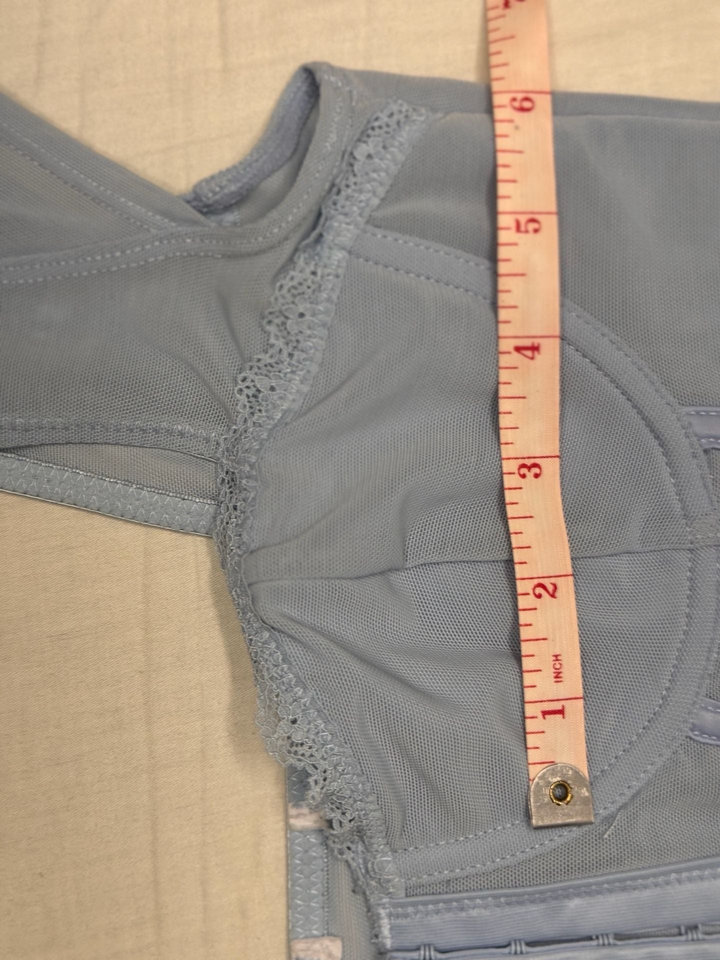 Whimsical fairy Light Blue Mesh Corset Crop Top (maybe Garage brand) 8