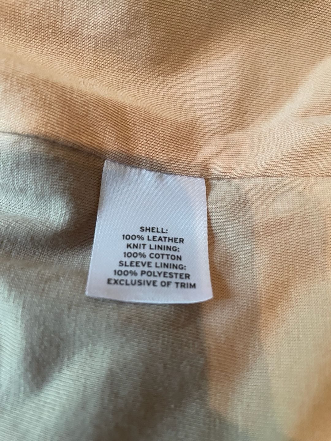 Halogen Women's Beige Leather Wrap Jacket, Size M 7