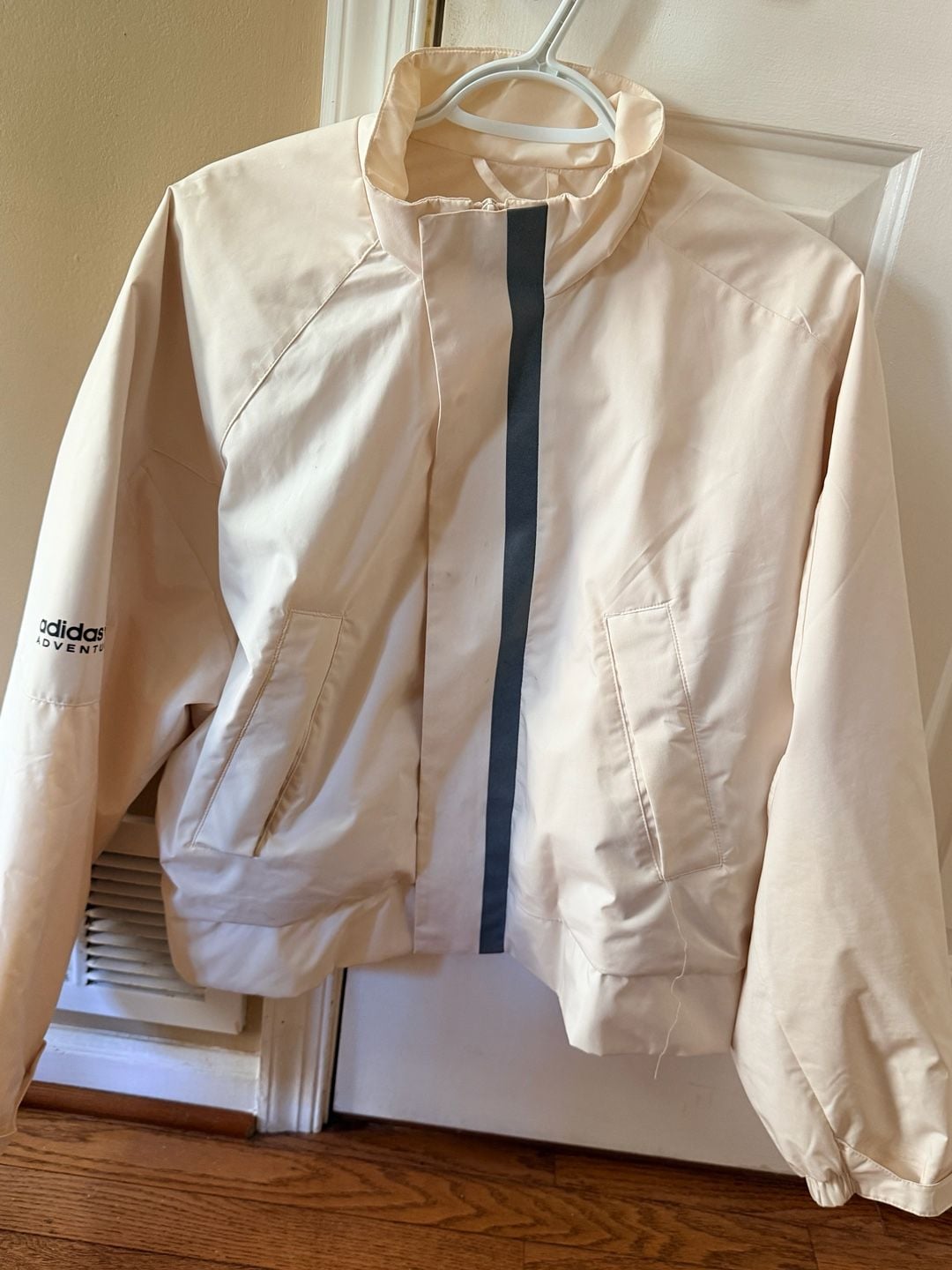 Adidas Adventure Cream Full Zip Women’s Windbreaker Jacket 11
