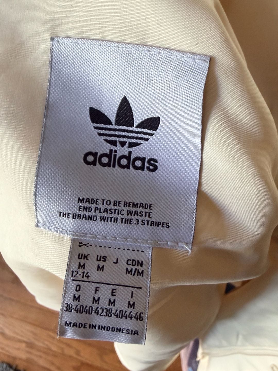 Adidas Adventure Cream Full Zip Women’s Windbreaker Jacket 14