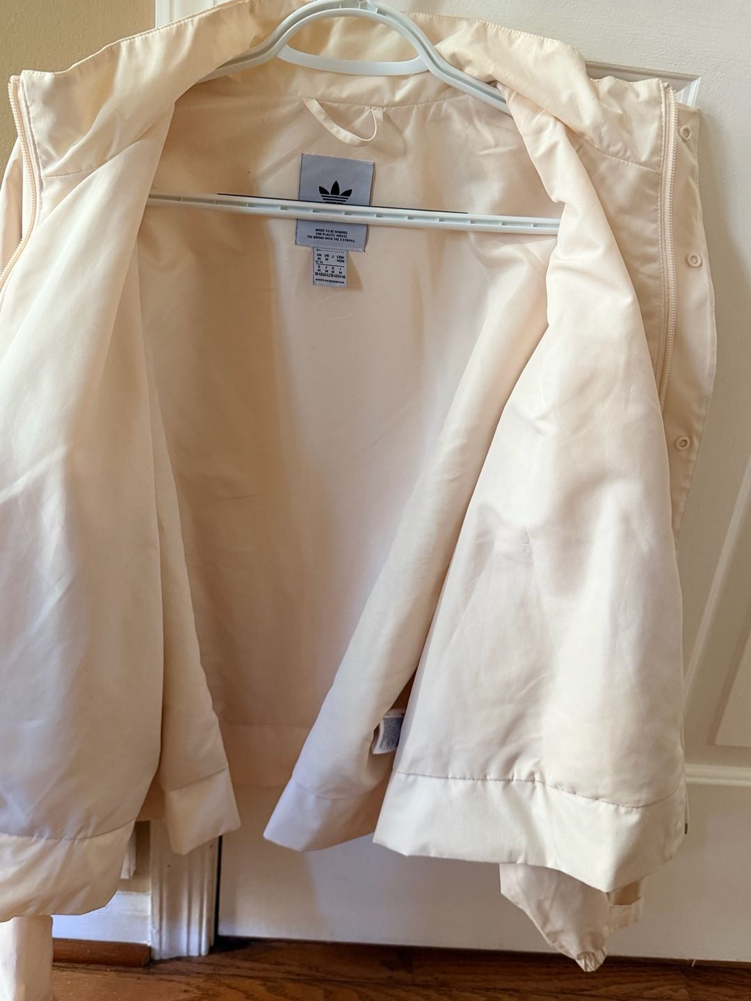 Adidas Adventure Cream Full Zip Women’s Windbreaker Jacket 16