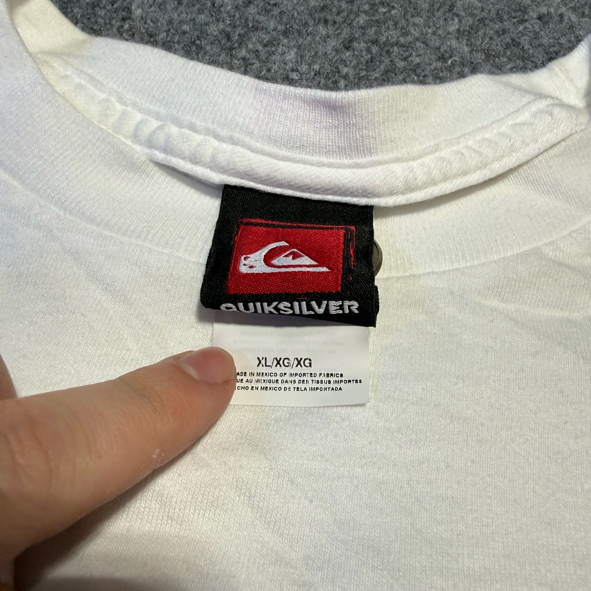 Quiksilver Graphic Logo T-Shirt White XL 5