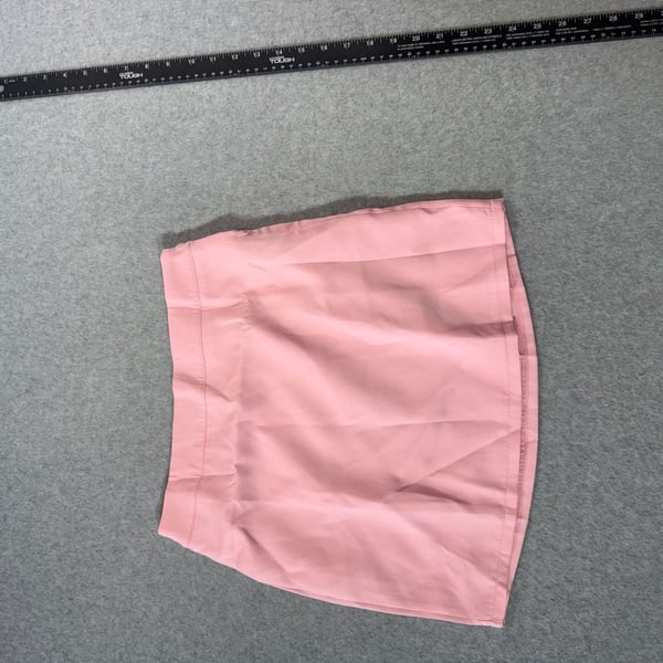 Pink Mini Skirt - High Waisted Bodycon Stretch –