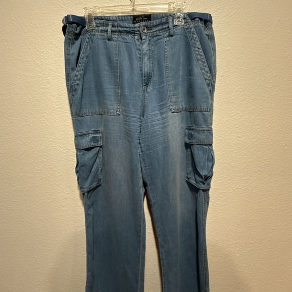 Sanctuary Reissue Cargo Denim Pants Size XL