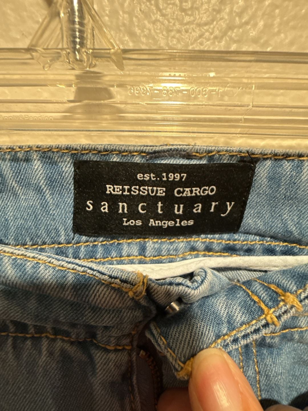 Sanctuary Reissue Cargo Denim Pants Size XL 3