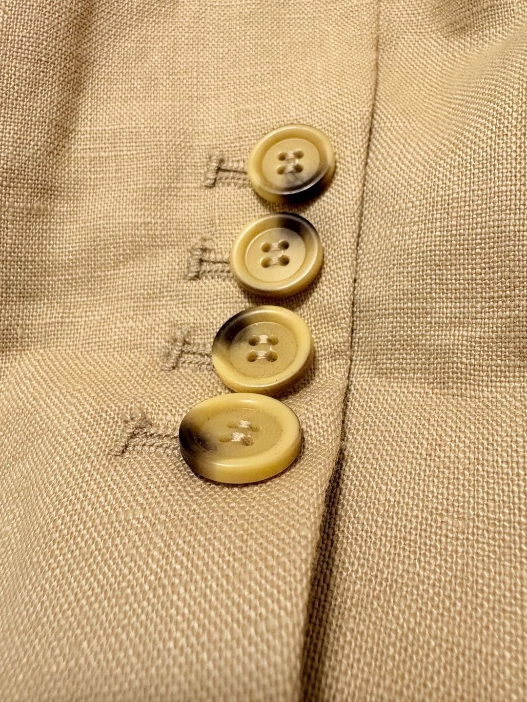 Naked Wardrobe Tan Linen Blazer Jacket 10