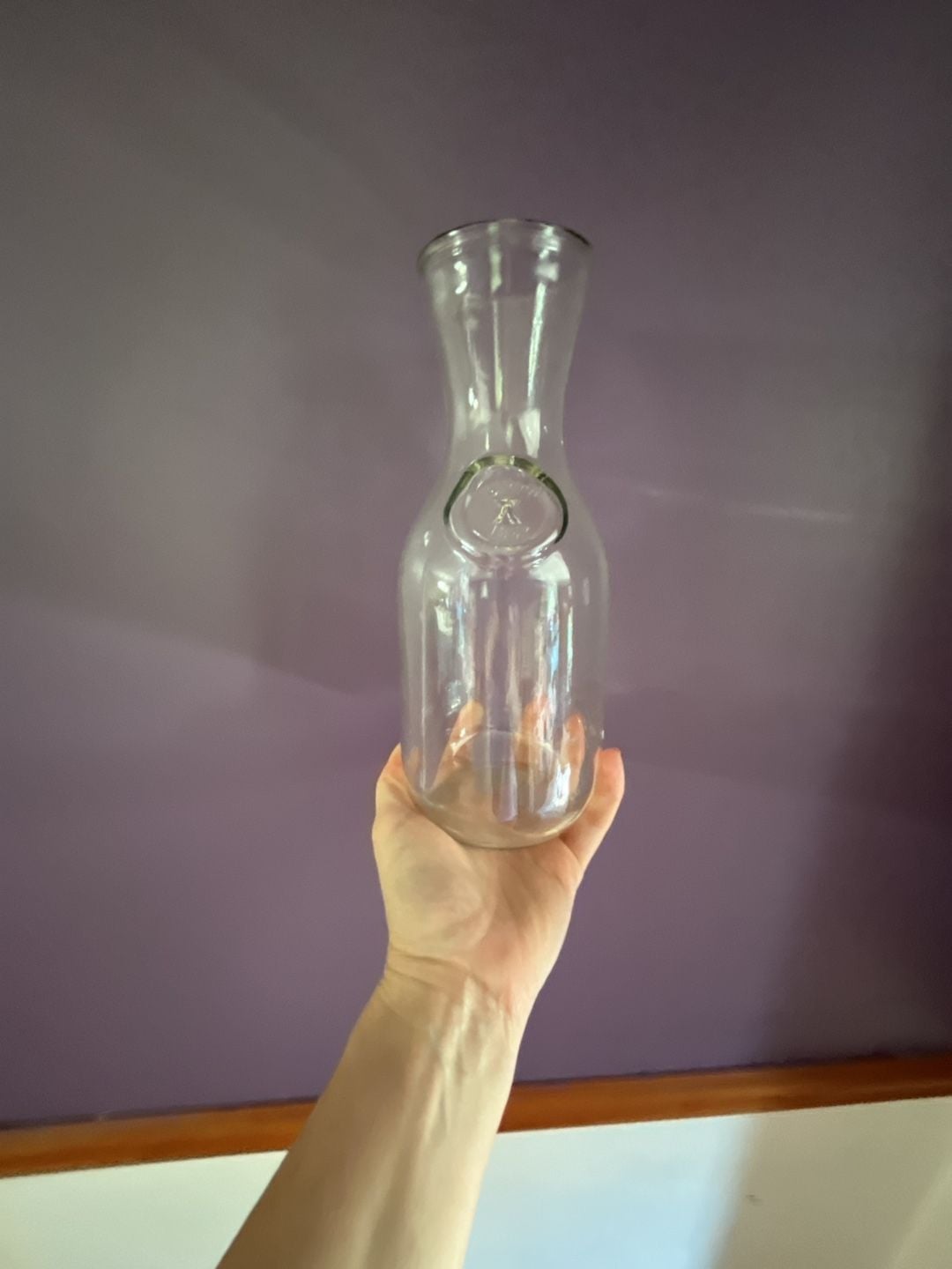 Since 1857 Clear Glass Carafe Pitcher 2