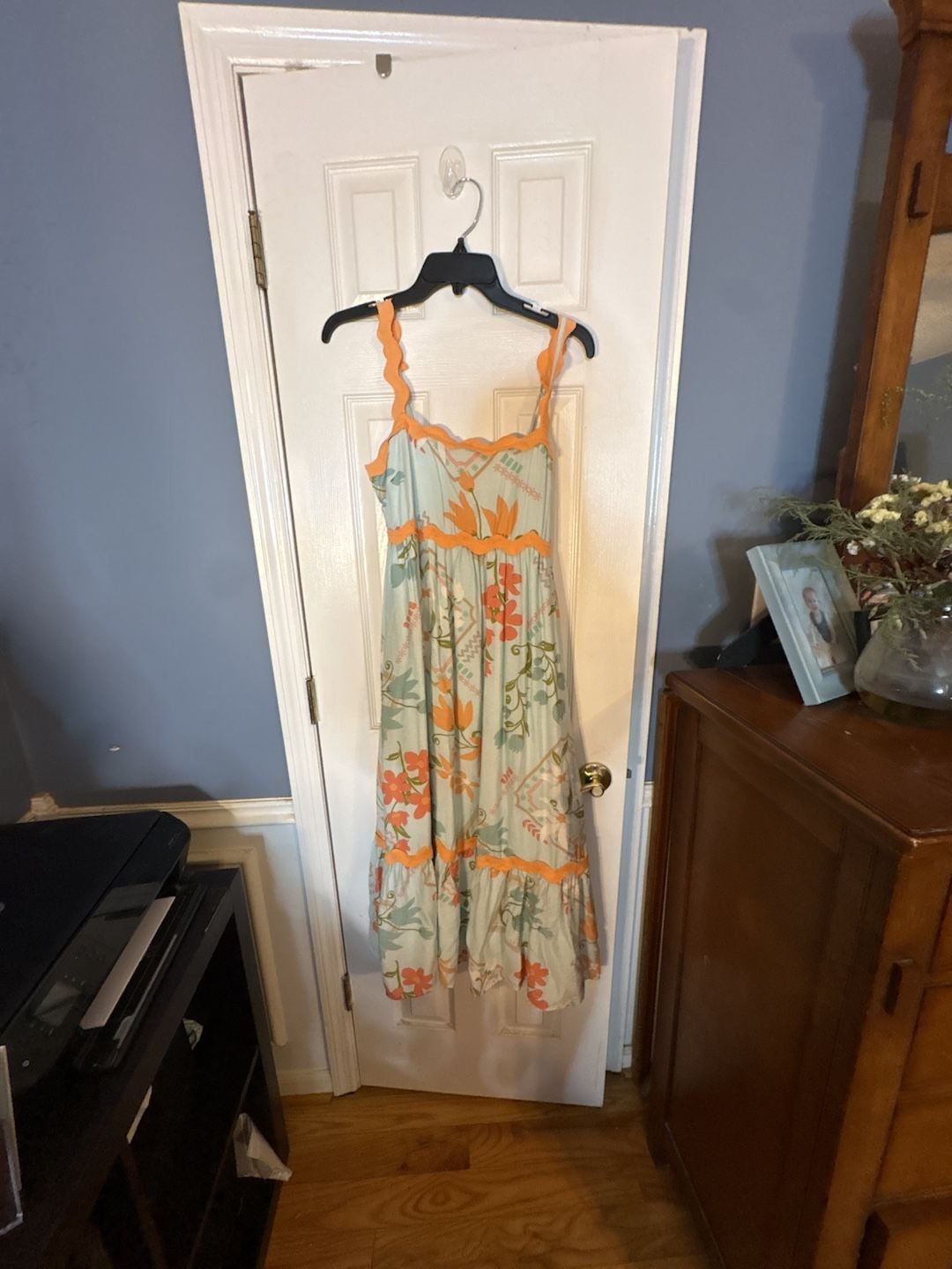 Blu Pepper Floral Midi Dress Size M 2