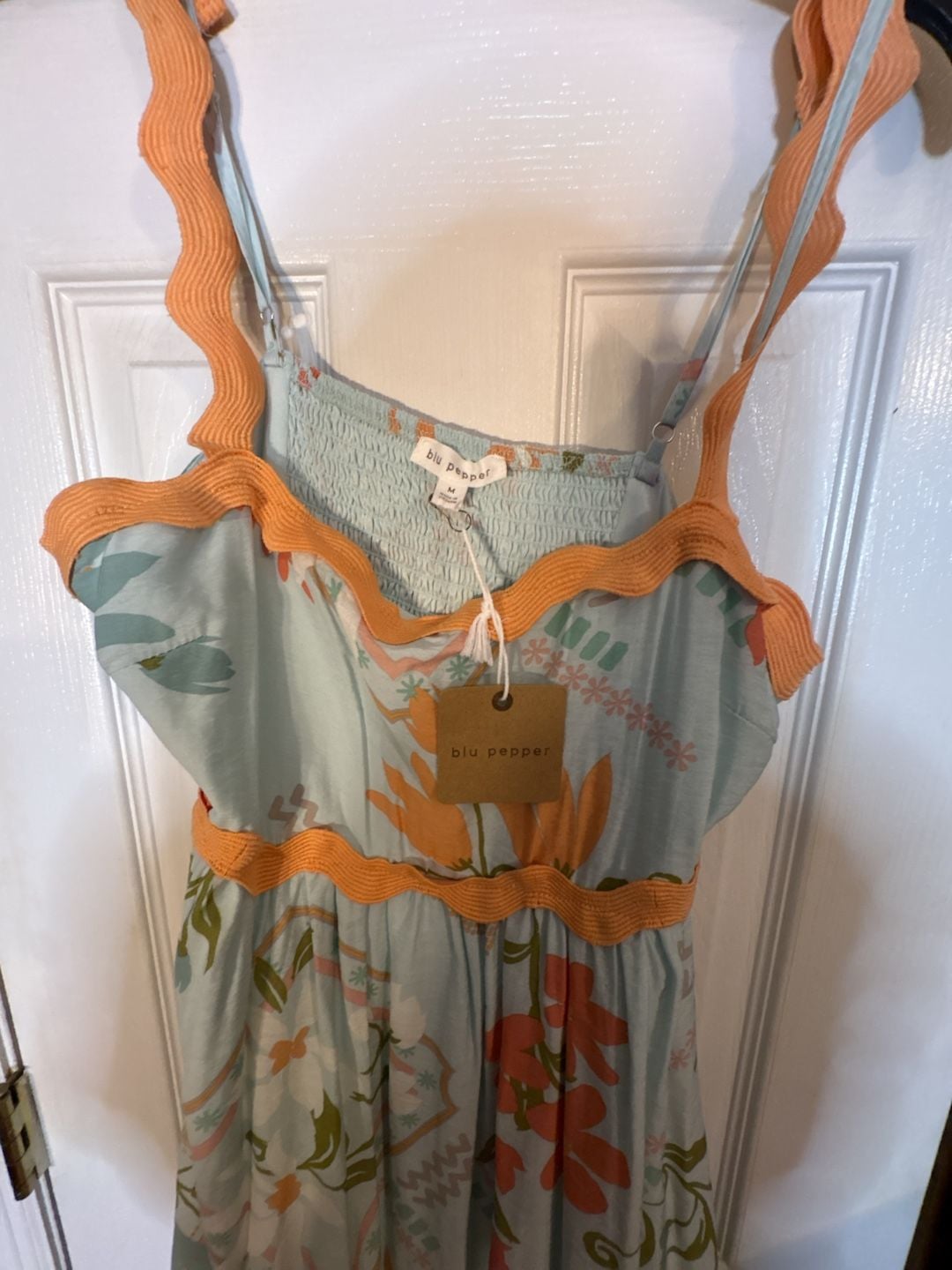 Blu Pepper Floral Midi Dress Size M 3