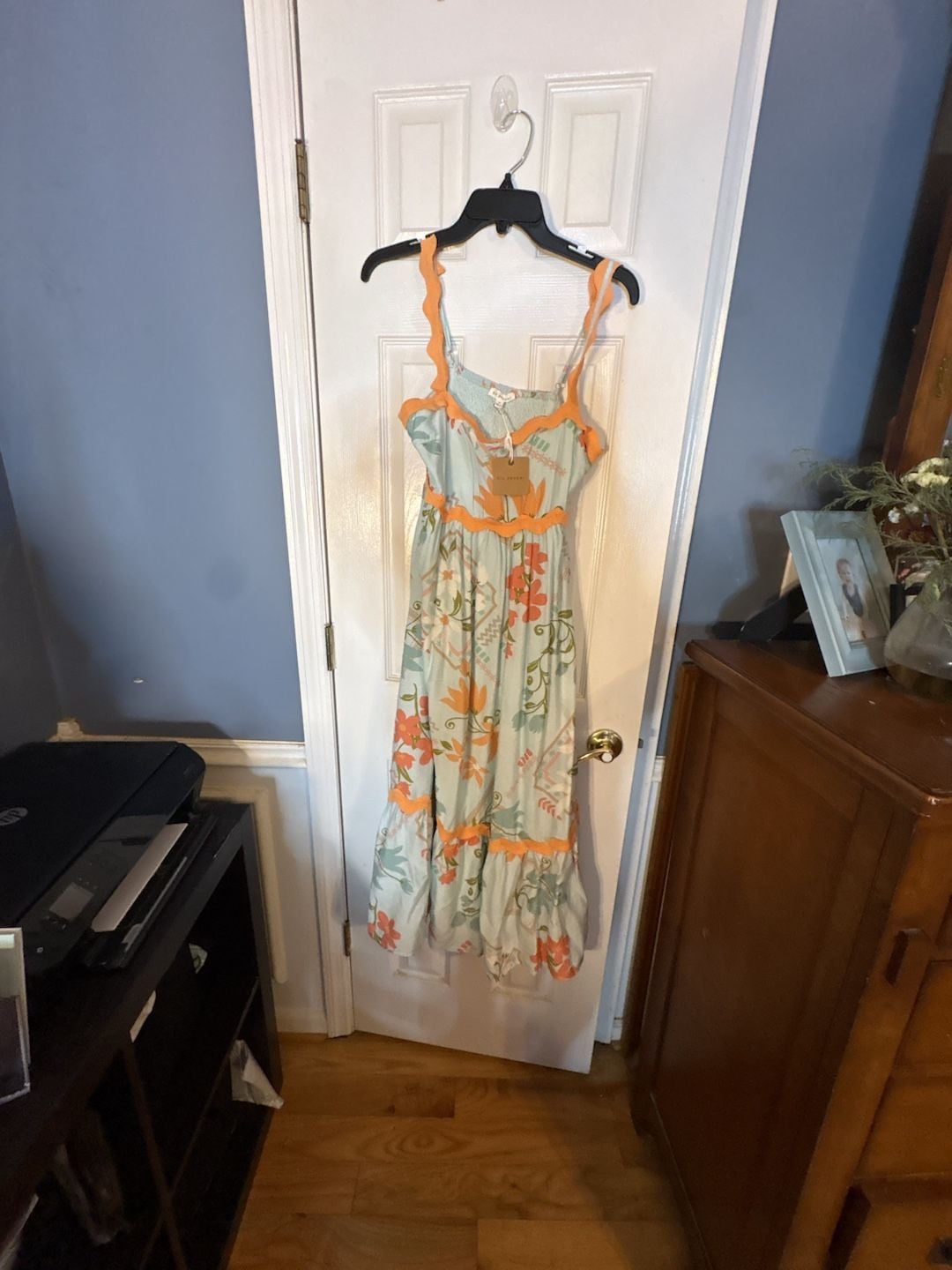 Blu Pepper Floral Midi Dress Size M 4