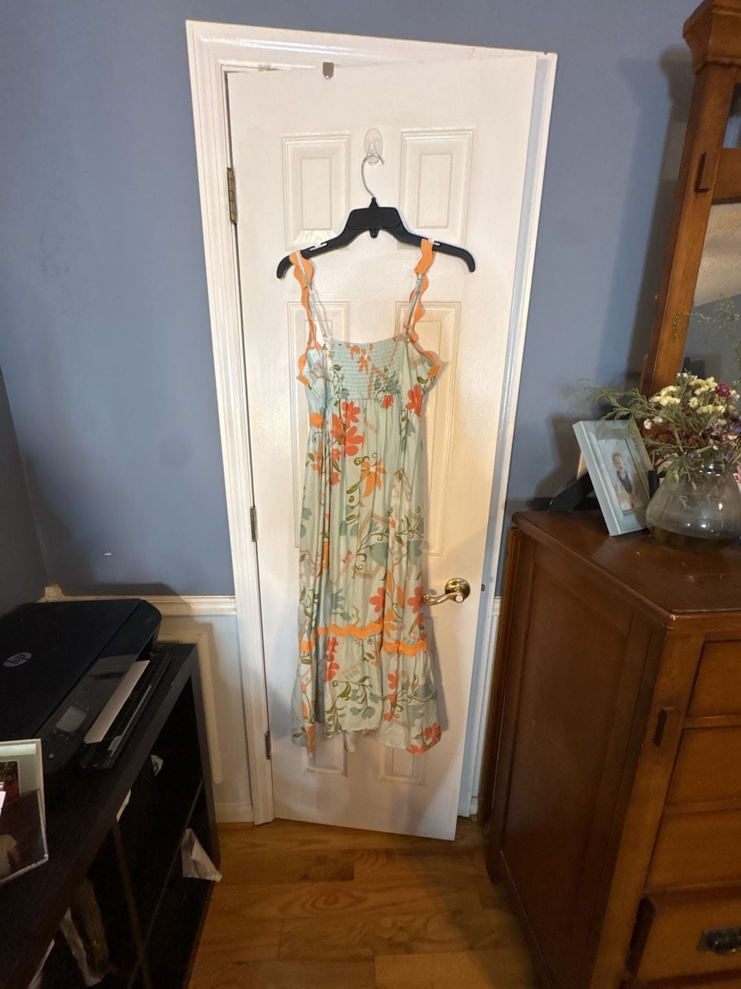 Blu Pepper Floral Midi Dress Size M 5