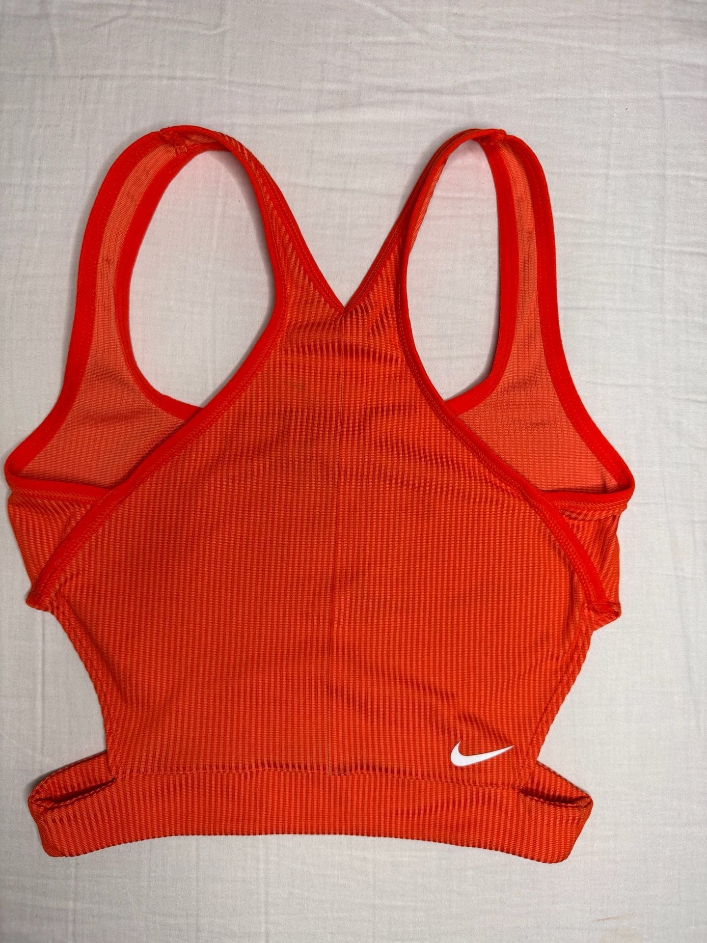 Nike Womans Naomi Osaka Court Tennis Crop Top Orange Sz xs. pickleball 6