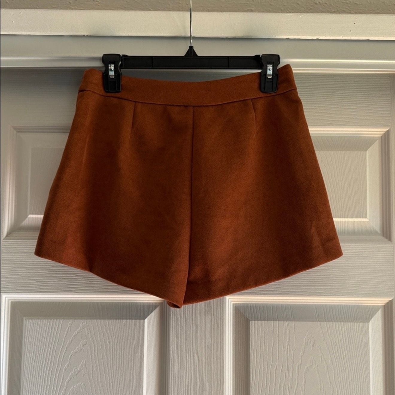 All in Favor Faux Suede Mini Wrap Skirt Juniors Medium 8