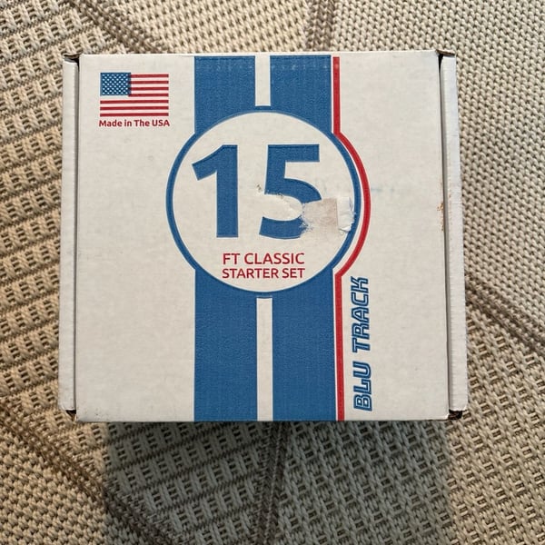 Blu Track Classic 15 Ft Starter Set Flexible 2-Lane Race Track NEW SEALED