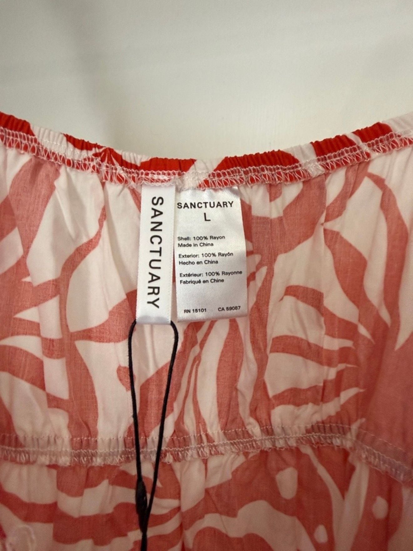 Sanctuary Coral and White Printed Sundress 3