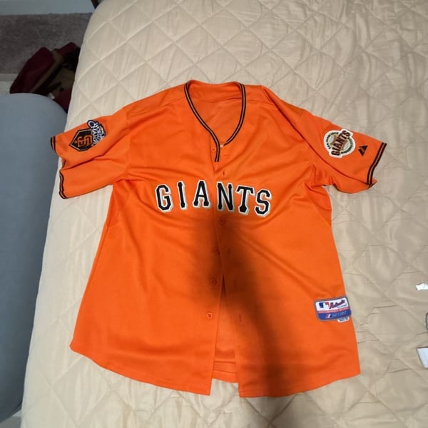 Majestic San Francisco Giants 2010 World Series Champions Jersey Size 50