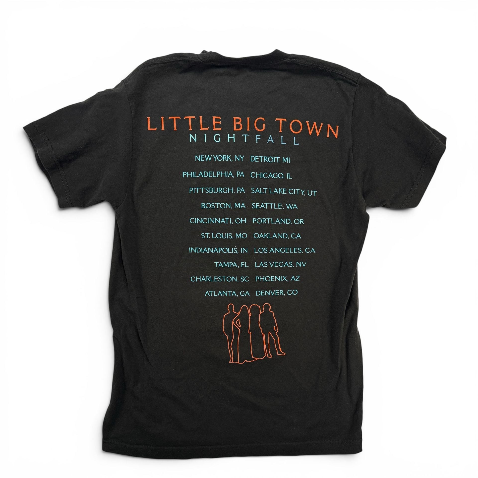 Little Big Town Nightfall Tour Shirt Women’s Medium Black Country Music Tee 7