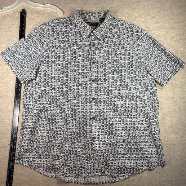 Nat Nast Luxury Originals Silk Blend Short Sleeve Shirt XXL Button resort wear