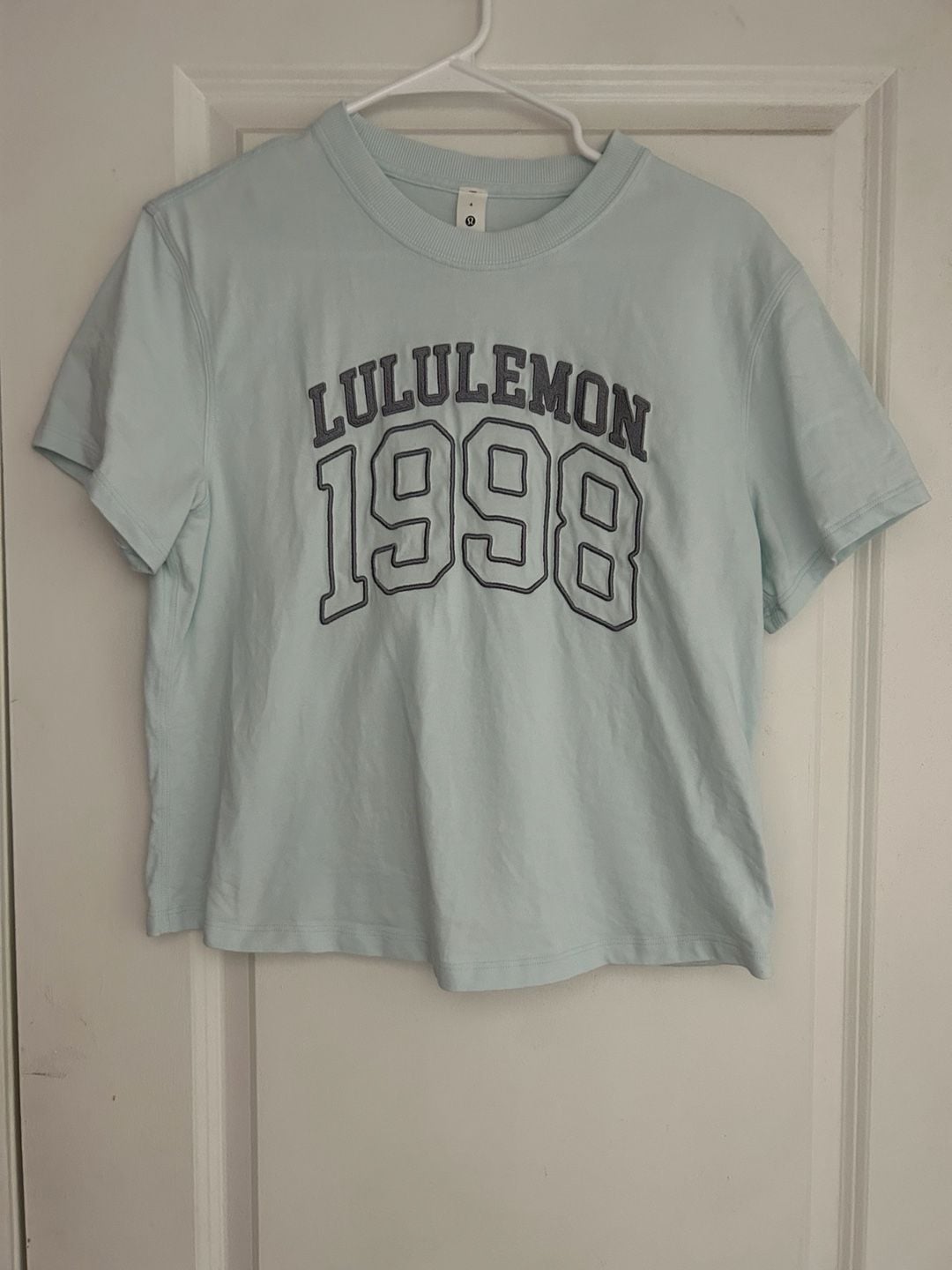 Lululemon Relaxed-Fit Cotton Jersey T-Shirt 1998 Graphic Mint Breeze Size 4 2