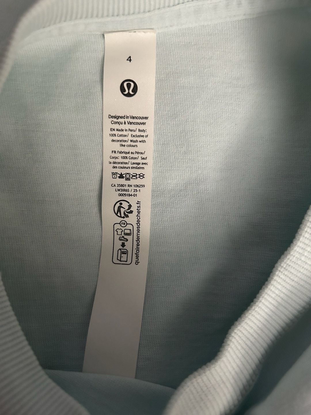 Lululemon Relaxed-Fit Cotton Jersey T-Shirt 1998 Graphic Mint Breeze Size 4 4