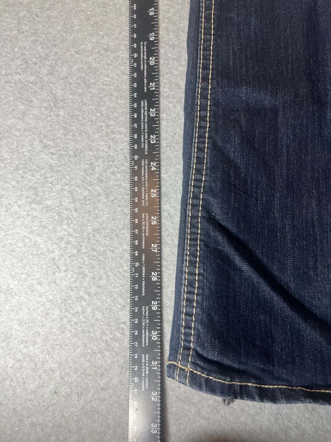 Wishful Park Bella Bootcut Jeans Waist Size 1 Low Rise Distressed Blue Jeans 7