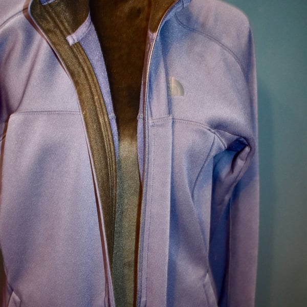 The North Face Women's Full Zip Softshell Jacket Blue Size Large