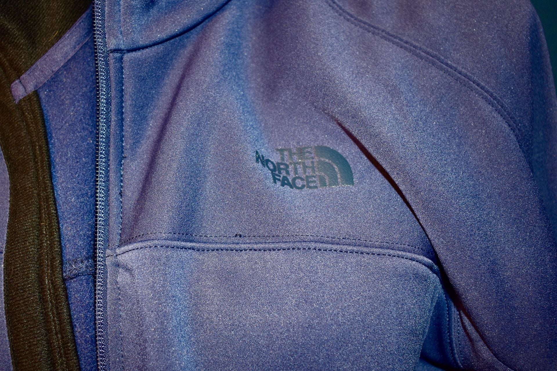 The North Face Women's Full Zip Softshell Jacket Blue Size Large 4