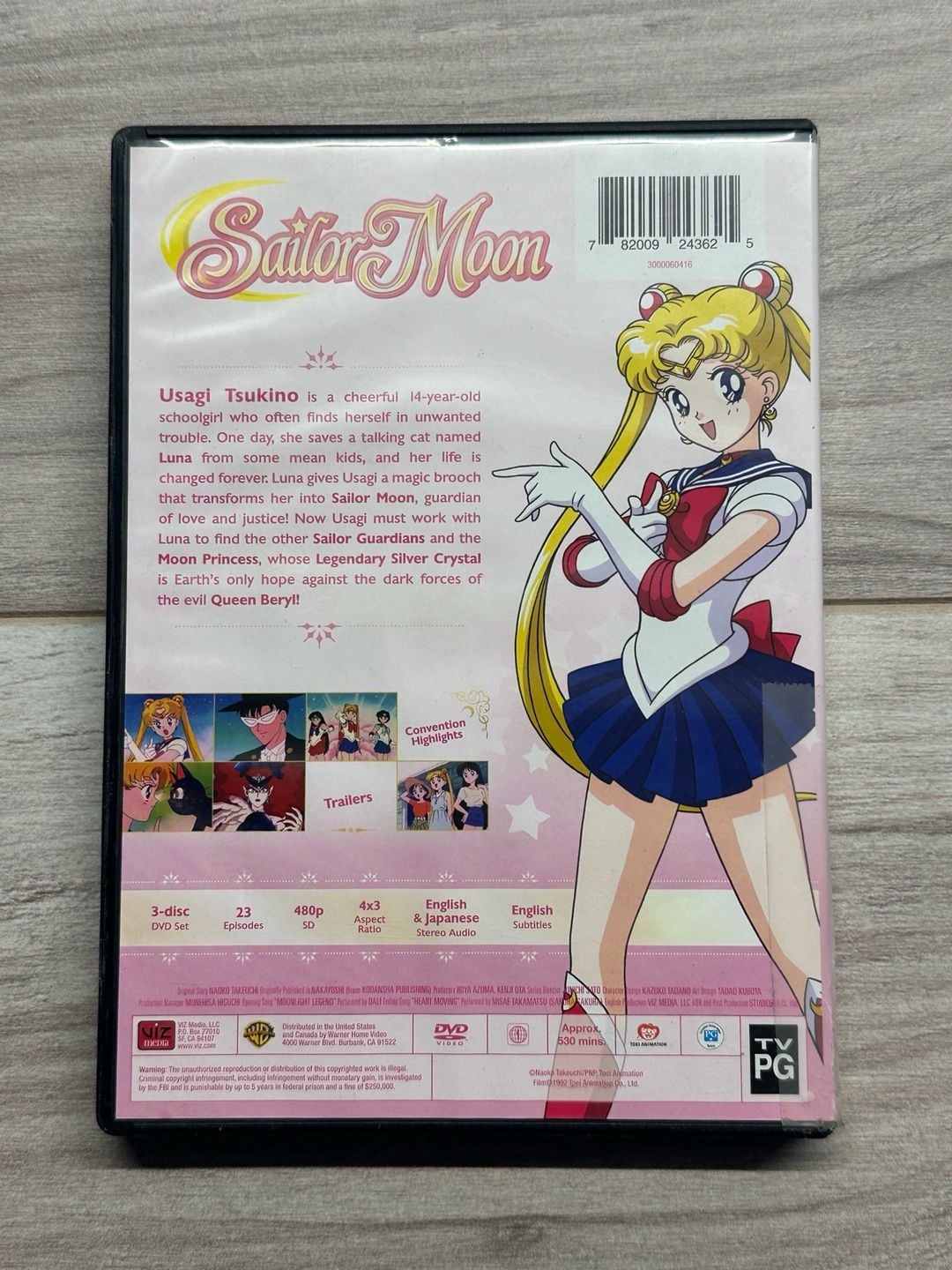 Sailor Moon Season One Part One 3-Disc DVD Set 2