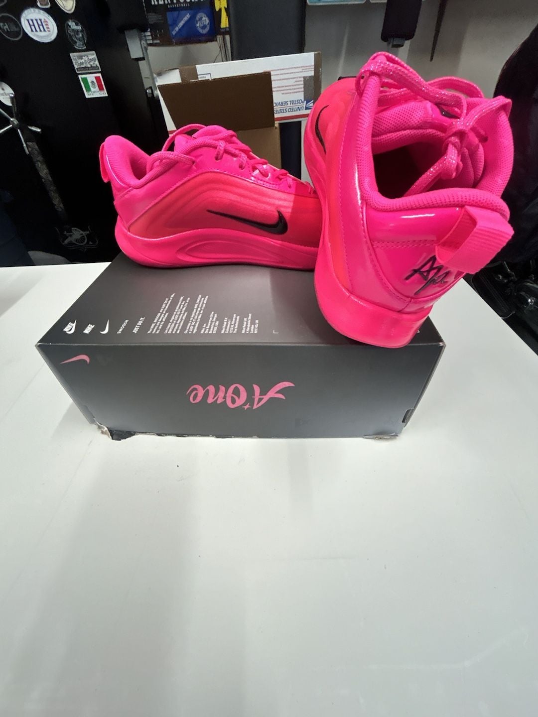 Nike A'One ASW (GS) Hyper Pink/Black Basketball Shoes Size 7Y 2