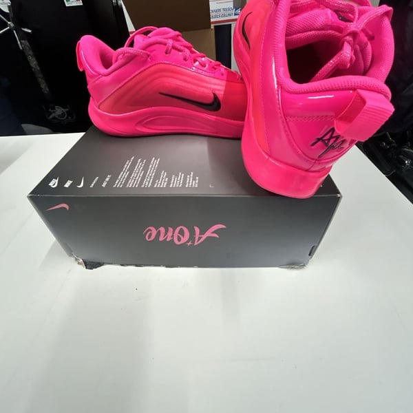 Nike A'One ASW (GS) Hyper Pink/Black Basketball Shoes Size 7Y